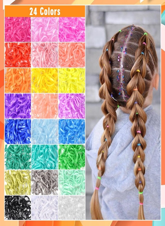 IKOCO Hair Tie Set, 1505 Count Colorful Elastic Hair Rubber Bands with Topsy Tail Hair Tools, Rat Tail Comb and Hair Clips for Women Hair Styling - Image 3